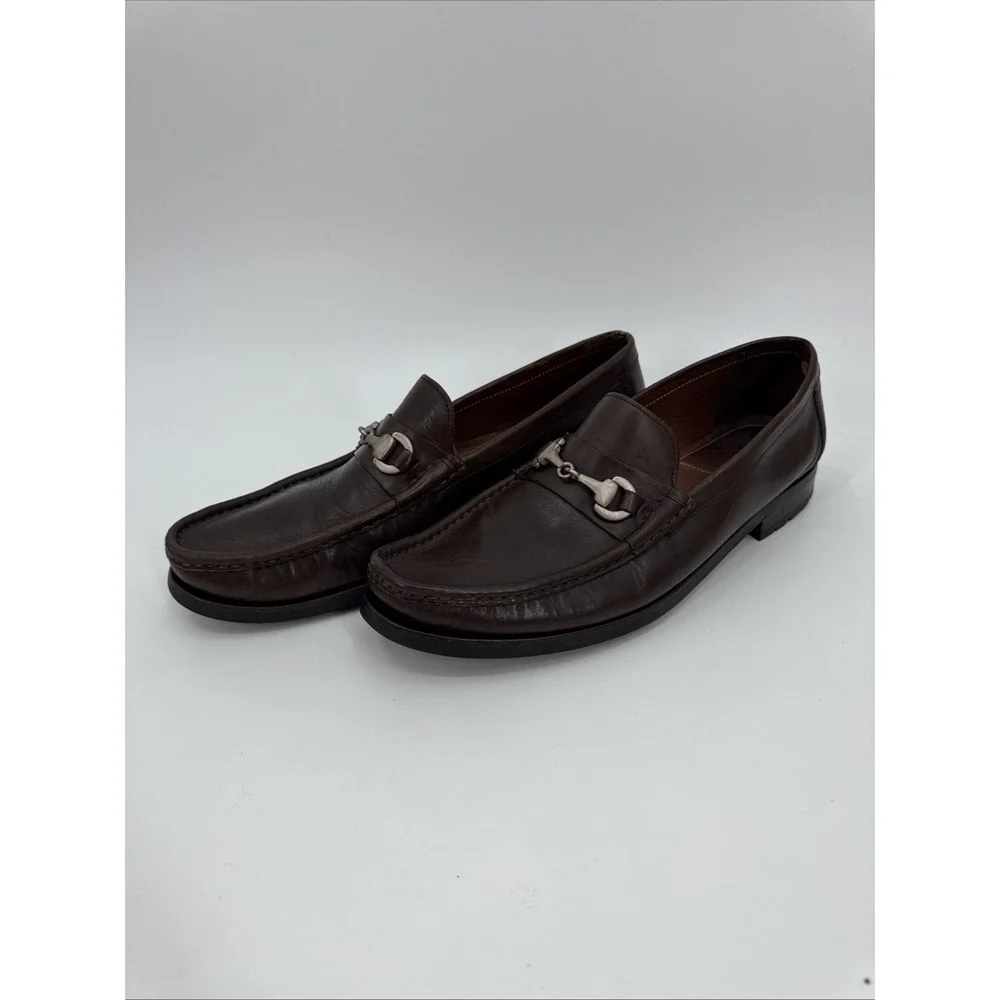 Allen Edmonds Arezzo Loafer Men Size 11.5 D Brown Italian Bit Leather 55107